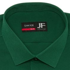 This J. Ferrar men's pine green dress shirt is designed to keep your look sharp and comfortable all day. Cut for a regular-fit from wrinkle-free stretch woven fabric, this button-down has a spread collar, long sleeves, and button cuffs. Style it with suit pants and a jacket. Features: Wrinkle Resistant, Wrinkle FreeClosure Type: ButtonFit: Regular FitNeckline: Collar NeckSleeve Length: Long SleeveSleeve Style: Cuffed SleeveApparel Length: 31 Inches - BackFiber Content: 90% Polyester, 10% Spande… Green Stretch Long Sleeve Shirt, Green Collared Shirt For Semi-formal Occasions, Green Slim Fit Button-up Shirt, Green Button-up Dress Shirt For Work, Green Slim Fit Collared Shirt, Green Long Sleeve Dress Shirt For Summer, Classic Green Shirt For Work, Business Long Sleeve Green Shirt, Green Fitted Button-up Shirt