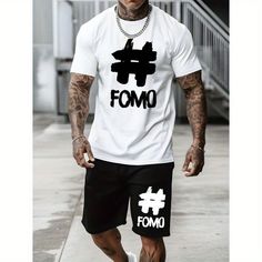 Temu?Maglietta e pantaloncini da uomo con stampa Fomo, set estivo casual sportivo, poliestere, vestibilit? regolare, , manica corta, design grafico , top e pantaloncini larghi. T shirt #tshirt t-shirt #t_shirt t shirts #tshirts t-shirts #t_shirts T shirt design #tshirtdesign T-shirt designs #t_shirtdesign T shirts designs #tshirtsdesigns 11.1256 Casual Sport Outfit