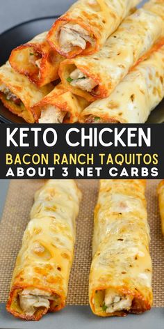 These quick and easy Keto Chicken Bacon Ranch Taquitos are the perfect low carb appetizer or snack! Chicken Bacon Ranch Taquitos, Keto Chicken Bacon Ranch, Keto Chicken Bacon, Breakfast Low Carb, Keto Diet Food List, Makanan Diet, Keto Cooking, Chicken Bacon Ranch, Keto Meal Prep