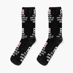 Super soft all-over printed knit socks with extra cushioning in the sole. Suitable for men and women. Perfect design for someone who loves Card Games. Great gift for someone who loves Bridge Game. Bridge Game, Love Bridge, Play Cards, Sock Gifts, Gamer Gifts, Love Cards, Socks For Sale, Knit Socks, Knitting Socks