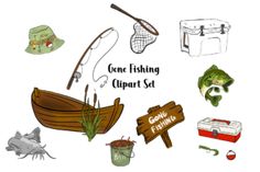 there are many different items that can be found in the fishing boat and other things