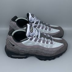 Thank You For Visiting Selling Monster1! Nike Air Max 95 Shoes Men’s Sz 8.5 / Women’s Sz 10 Style #At9865-008 Color: Anthracite Black Condition: Preowned, No Box. *Used And Sold “As Is” *No Rips Or Tears *Original Insoles *Smoke Free Home *Photos Are Of The Actual Product. *Please Review Photos To Ensure You Know What You Are Purchasing. Check Nike.Com For Sizing Questions. *Packaged With Care *Ships In 1 Business Day *Buy With Confidence. *Always Accepting Reasonable Offers! *We List New Items Nike Air Max Gray Streetwear Shoes, Gray Nike Air Max Low-top For Streetwear, Gray Low-top Nike Air Max For Streetwear, Sporty Gray Low-top Nike Air Max, Gray Custom Sneakers With Air Max Cushioning For Sports, Nike Gray Sneakers With Air Cushioning, Gray Nike Air Max Low-top With Cushioning, Nike Custom Gray Sneakers For Light Sports, Sporty Gray Nike Air Max