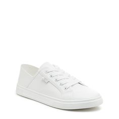 Elevate your sneaker game with Rocket Dog's Zandra White Sneakers! These low-top sneakers boast a white sporty upper, white laces, and a white rubber sole for a crisp, clean look. The soft cotton lining and Plush Foam Comfort Insole ensure all-day comfort and wearability. Pair with your favorite casual outfits for a polished, stylish appearance. Product: Rocket Dog women's low-top sneaker Upper Material: White sporty PU Laces: White Sole: White rubber sole Lining: Soft cotton Shoe Type: Low top White Low-top Sneakers With Laces, Comfortable Lace-up Sneakers With White Laces, Sporty Synthetic Lace-up Canvas Shoes, White Sole Synthetic Lace-up Skate Shoes, White Mid-top Casual Slip-on Sneakers, White Sole Canvas Shoes With Laces, White Platform Sneakers With Elastic Laces For Sports, Synthetic Canvas Shoes With White Sole And Laces, Sporty White Canvas Shoes With Elastic Laces