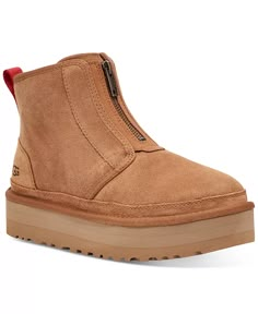 UGG® - Women's Neumel Zip Platform Booties Ugg Neumel Platform Zip, Ugg Neumel Platform, Ugg Chestnut, Christmas Wants, Ugg Neumel, Shoes Boots Heels, Xmas List, Hype Shoes, Shoe Inspo