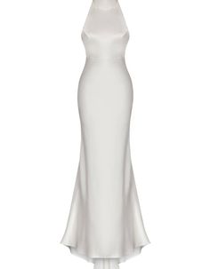 For a classic evening ensemble, turn to this gown from Nana Gotti. The minimalist style features a halterneck, fluid column silhouette, and a body-skimming fit.Details & Fit Halterneck styling with tie closure Fully lined Care instructions: specialist clean Low back Fitted Fabric Mid-weight material 100 % Viscose Evening Slip Dress With Fitted Bodice And Halter Neck, Fitted Halter Neck Slip Dress For Gala, Fitted Halter Neck Slip Dress For Wedding, Sleek Backless Maxi Dress For Wedding, Elegant Halter Neck Slip Dress With Fitted Bodice, Fitted Halter Neck Evening Dress In Bias Cut, Elegant Slip Dress With Tie Back And Fitted Bodice, Elegant Halter Dress With Spaghetti Straps And Back Opening, Fitted Halter Neck Evening Dress With Bias Cut