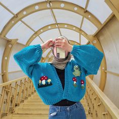 Knit Cropped Cardigan Clothing, Oversized Shrug Sweater, Summer Chunky Cardigan ･Oversized XS-S: Length: 47~49 cm Neck to wrist: 66-70 cm Shoulder To Shoulder: 58 cm Oversized M-L: Length: 48~50 cm Neck to wrist: 74 cm Shoulder To Shoulder: 66 cm Oversized XL-XXL: Length: 50 cm Neck to wrist: 75 cm Shoulder To Shoulder: 70 cm ..There may be 2-3 cm difference according to manual measurement (Model Size: M-L Height: 172 cm Weight: 58 kg) ･Packaging･ All of orders sends with carefully prepared gift Casual Crochet Acrylic Cardigan, Casual Knitted Outerwear One Size, Casual One Size Knit Sweater Coat, Casual One-size Knit Sweater Coat, One Size Long Sleeve Acrylic Cardigan, Trendy Crochet Long Sleeve Outerwear, Casual Crochet Cardigan For Fall, Casual Crochet Outerwear In Acrylic, Casual Crochet Acrylic Outerwear