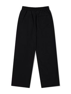 This is a trendy and unique pants by FALLETT that is made out of high quality and sturdy material. With distinctive mood of the design and comfortable wear, you can style it for your casual and young daily outfit.- Relaxed wide silhouette- Adjustable string on the waist and hem- Young and unique mood Black Wide-leg Sweatpants With Pockets, Fall Streetwear Sweatpants Straight Cut, Black Wide Leg Pants With Pockets For Streetwear, Casual Black Wide Leg Pants For Streetwear, Sporty Black Wide Leg Pants With Pockets, Black Pants With Straight Hem For Loungewear, Black Straight Leg Sweatpants With Pockets, Black Loungewear Pants With Straight Hem, Black Wide Leg Sweatpants With Pockets