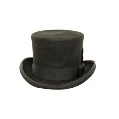 For the dapper gentleman, the Majestic | Men's Top Hat is a timeless classic that lends an air of sophistication and refinement. Crafted from sumptuous wool, this top hat exudes luxury, available in black and white carriage hat band and delicate ribbon and feather accents. Its exquisite craftsmanship will make you look and feel like a true gentleman. This sweatband is sewn in but don't sweat it. It comes with Free size adjustment pads to size it down. A $10 dollar value. Classic Top Hat For Winter, Classic Fitted Solid Hat Bands, Classic Winter Hat Bands, Classic Formal Fedora, Kentucky Derby Fur Felt Top Hat With Curved Brim, Classic Brimmed Boater Hat For Winter, Winter Derby Felt Hat With Flat Brim, Classic Wide Brim Felt Hat For Derby, Classic Fedora Hat For Derby