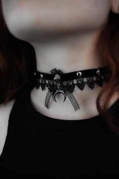 "Black velvet choker with lunula moon pendant. Choker width 1 \"(2,5 cm) Choker length - 12,2 \"(31 cm) + adjustment chain. Moon height 0,78 \" (2 cm) Please feel free to contact us if you need another size, or just add a note with your neck circumference to your order, so it will surely fit you! FREE SHIPPING for all orders to USA above 35$ - check out our store for more handcrafted stuff. Feel free to contact is if you have any questions! Follow us on Instagram:  @moonphases.jewellery" Bohemian Choker Necklace For Halloween, Festival Choker With Moon Charm, Grunge Halloween Choker Necklace, Halloween Festival Choker Necklace, Bohemian Halloween Jewelry Choker, Bohemian Halloween Choker Jewelry, Crescent Moon Charm Jewelry For Parties, Crescent Moon Charm Party Jewelry, Handmade Gothic Choker Jewelry