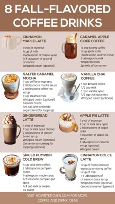 the 8 fall - flavored coffee drinks you need to drink