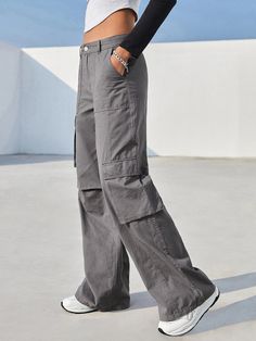 Introducing our Flap Pocket Cotton Cargo Pants, the ultimate combination of style and functionality. These pants are designed to elevate your wardrobe and provide you with a versatile and fashionable option for any occasion. Featuring flap pockets that add a touch of urban utility, these cargo pants offer ample storage space for your essentials while enhancing your outfit's overall aesthetic. Details: Type: Cargo Pants Closure Type: Zipper Fly Details: Button, Pocket, Zipper Waist Line: Natural Flap Pocket Cargo Pants, Pocket Cargo Pants, Cotton Cargo Pants, Grey Style, Clean Body, Cargo Pants Women, Grey Fashion, Flap Pocket, Cargo Pants