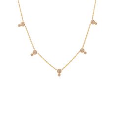 14K Yellow Gold Diamond Weight: 0.68 Carat Length: 14″ – 18″ Adjustable Fastening: Lobster Clasp Ear Cuff Chain, Dot Necklace, Jewelry King, Diamond Choker, Evil Eye Earrings, Chains Necklaces, Eye Earrings, Pearl Jam, Ring Bracelet