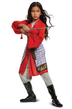 Jumpsuit; Belt with printed armor Disney Mulan Hero Red Dress Classic Child Costume Product Description: Jumpsuit Belt with printed armor Manufacturer’s size chart is provided for reference only. Not all costumes are available in all sizes. Returns: To conduct a return, please open a return request through eBay. You will then receive return instructions. Most returns are processed within 1 week from the day we get it back. You will receive an email confirmation when the return has been processed Themed Group Costumes, Cosplay Mulan, Mulan Halloween, Mulan Outfit, Disney Fancy Dress, Dress With Pants, Jumpsuit Belt, Hua Mulan, Disney Live Action Movies