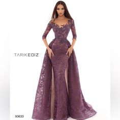 Brand New With Tags Tarik Ediz Couture Dress 93633. Retails For $1000. Also Have Available Extra Fabric (Retails $300). Total Worth $1300. Paid Full Price For It But Then Decided On A Different Dress. Size 14. Tarik Ediz Dresses, Dinner Gowns, Cheap Party Dresses, Soiree Dress, Tarik Ediz, فستان سهرة, Beauty Dress, Gala Dresses, Reception Dress