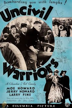 an old movie poster for uncle lincoln's warrios starring actors from the early 20th century