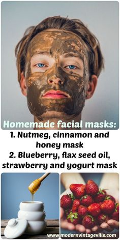 Homemade facial mask made with natural ingredients. Cinnamon:increases blood circulation thus promoting nutrition and oxygenation of the skin. Nutmeg:rejuvenates skin, promotes anti-aging, eliminates skin blemishes and acne and also exfoliates skin. Honey: rejuvenates skin, assists in anti-aging, clarifies skin pores, has moisturizing and soothing properties. Body Care Recipes, Homemade Facial, Homemade Facial Mask, Combination Skin Type, Homemade Facials, Best Skin Care Routine, Natural Body Care, Skin Blemishes, Healthy Glowing Skin