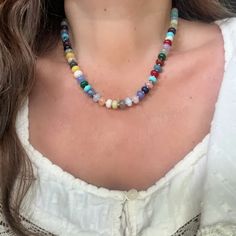 Rum Punch Gemstone Necklaces | Handmade by Libby & Smee