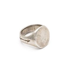 The Sterling Silver Oval Signet Ring Oval Signet Ring, Spike Ring, Ring Bear, Measure Ring Size, Edgy Jewelry, Mens Rings, Rings Collection, Signet Rings, Silver Signet Ring