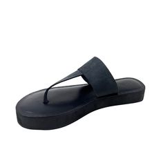 The Katherine Black leather designer flip flop thong sandal combines style and comfort with its mid eva sole cushioning. These sandals provide excellent support for all-day wear. Expert craftsmanship and high-quality leather make this a must-have addition to your summer wardrobe. Features: Slip-on design Cushioned mid eva sock Embossed sock design for elegant look Traditional Thong upper design Composition: Upper - 100% Leather Lining - 100% Leather Sock - 100% Leather Outsole - 100% Rubber Designer Flip Flops, Sock Design, Design Composition, Leather Thong Sandals, Composition Design, Leather Socks, Eva Sole, Designer Socks, Thong Sandals