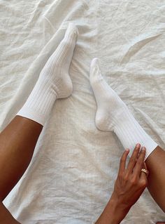 Crew socks Ribbed cuff Elasticated Socks Aesthetic, Sock Outfits, Ready Player One, Player One, Women Crew Socks, White Socks, Sleep And Loungewear, Online Fashion Boutique, Socks And Tights