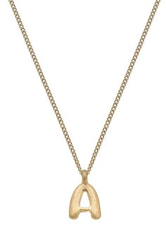 Introducing our Coco Initial Necklace in Worn Gold. This necklace adds a personalized touch to any outfit. Show off your unique style and make a statement with this elegant and versatile piece. The perfect gift for yourself or someone special. Gift For Yourself, Someone Special, Initial Necklace, Show Off, Unique Style, Initials, Coco, Perfect Gift, Gold