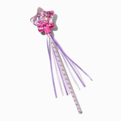 Claire's Club Water-Filled Pink Star Wand Crown Hair Clip, Sensitive Ears Earrings, Princess Wands, Piercing Kit, Star Wand, Flower Crown Hairstyle, Special Occasion Hairstyles, Tiara Hairstyles, Pretty Princess