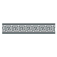 a black and white greek border on a white background