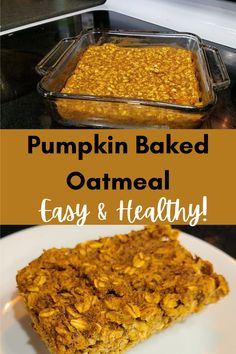 Pumpkin baked oatmeal