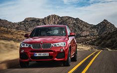 BMW X4 xDrive35i M Sport, 4k, highway, 2018 cars, F26, Red BMW X4M, 2018 BMW X4M, BMW F26, german cars, BMW