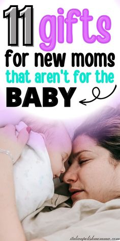 A mom laying down next to her newborn baby. Diy New Mom Gifts, Gift New Mom, Baby Shower Gifts For Mom New Mommy, New Mom Gift Basket After Birth, Gift Baskets For Moms, Gifts For Mother To Be, Gift Basket For New Mom, Basket For New Mom