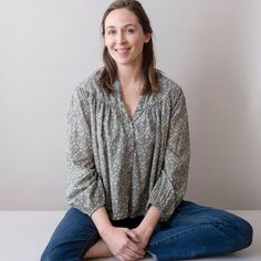 About Our Isobel top is super soft, flowy, oversized and flattering on everyone. S/M: 21.5" wide, 22" long L/XL: 24" wide, 24.5" long 100% lightweight cotton Block printed with non-toxic, azo free dyes Process Our designs are hand carved into teak wood blocks, and then hand block printed onto soft cotton. We use water based, non-toxic, AZO-free dyes. Every step of our production is done by hand in small batches by a network of artisans in Jaipur. Care -Machine wash cold with like colors-Dry on l Billowy Tops For Daywear In Fall, Billowy Tops For Fall Daywear, Casual Billowy Blouse For Fall, Casual Airy Blouse For Spring, Relaxed Spring Blouse For Loungewear, Relaxed Blouse For Spring Loungewear, Bohemian Relaxed Fit Top For Daywear, Relaxed Fit Bohemian Top For Daywear, Bohemian Relaxed Fit Casual Tops