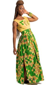 Show off who's bringing sexy back to the party with our Nakato African print maxi dress. Wear it simple sandals for casual outings or heels for special occasions. It will give you a majestic, elegant and yet a sexy look. Style it with the Matchi... Elegant Yellow Summer Maxi Dress, Casual Yellow Maxi Dress For Evening, Fitted Ankle-length Maxi Dress For Party, Fitted Ankle-length Party Maxi Dress, Yellow Maxi Dress For Evening, Chic Yellow Maxi Dress For Summer, Chic Ankle-length Maxi Dress, Yellow Maxi Dress For Spring Party, Fitted Ankle-length Maxi Dress For Spring