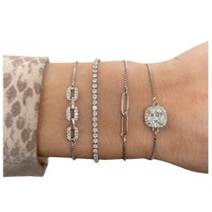 Step up your slider game with this new collection! These bracelets have a bead that pulls tight or loose to your wrist depending on how you like it to fit! Step Up, Sliders, New Collection, Gems, Beads, Chain, Silver