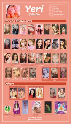 a poster with many different types of hair and make - up on it's sides