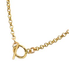 This beautiful 14/20 Gold Filled Rolo chain is sparkling from here to there. The chain is beautifully accented with a petite circular Gold Filled Toggle Clasp. You can wear it with the toggle clasp in the front, side or in the back, however you feel like wearing it! The Circle, with no beginning, no end and no direction, has been said to represent unity and eternity.  Created especially for you by Jordiska Creative Design. Toggle: ~9mm, or ~.35 inches All Metal: Gold Filled Chain Length: You choose (shown in images ~18 inches) If you'd like to add a pendant to your necklace, please check out my pendants section: https://www.etsy.com/shop/Jordiska?ref=seller-platform-mcnav&section_id=29655249 For more Toggle Clasp pieces, check out: https://www.etsy.com/shop/jordiska/search?search_query=tog Everyday Metal Necklaces With Rolo Chain, Classic Metal Necklaces With Toggle Clasp, Gold-tone Toggle Chain Necklace Gift, Gold-tone Toggle Chain Necklace For Gifts, Oval Link Toggle Necklace Gift, Classic Round Toggle Necklace With Adjustable Chain, Elegant Round Toggle Necklace With Cable Chain, Classic Toggle Necklace With Adjustable Chain, Gold Chain Necklace With Round Pendant And Toggle Clasp