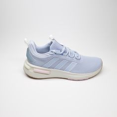 New With Box Size: 9.5 Regular Fit Lace Closure Textile Upper Cloudfoam Midsole Textile Lining Rubber Outsole If0041 Blue Synthetic Running Shoes With Ortholite Insole, Blue Synthetic Sneakers For Athleisure, Light Blue Cushioned Sneakers For Jogging, Adidas Blue Athleisure Running Shoes, Blue Adidas Athleisure Running Shoes, Blue Adidas Slip-on Sneakers, Light Blue Cushioned Sneakers For Spring, Blue Sneakers For Spring Jogging, Blue Athleisure Running Shoes For Spring