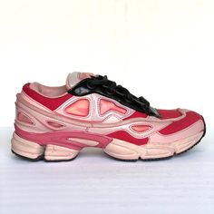 These Adidas Ozweego 3 Raf Simons Pink Black Dad Sneakers Are New Without Tags Or Box And Never Worn. Very Slight Wear On Soles From Try On In Store. Size: 8 Us Style No: B22537 Description: These Pink And Blue Ozweego Sneakers From Adidas By Raf Simons Feature A Lace-Up Front Fastening, A Logo Patch At The Tongue, A Round Toe, Canvas And Leather Panels And A Moulded Rubber Sole. Wssn - 4 ** Open To Offers. Bundle Multiple Items To Save Even More! ** Pink High-top Leather Running Shoes, Pink Leather Running Shoes For Streetwear, Pink Leather High-top Running Shoes, Pink Sporty Custom Sneakers With Vulcanized Sole, Pink Custom Sneakers With Vulcanized Sole, Sporty Pink Leather Running Shoes, Pink Leather Lace-up Running Shoes, Sporty Pink Leather Sneakers, Pink Leather Running Shoes For Sports