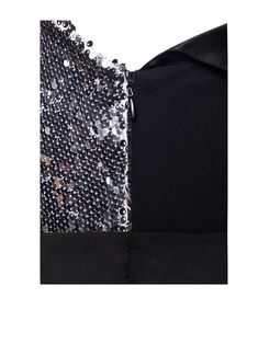 Black Sleeveless Sequin Dress With Contrast Sequins, Black Sequin Dress With Contrast Sequin For Prom, Black Sequin Dress With Contrast Detail For Prom, Black Sequin Evening Dress For Party Season, Stretch Sequin Evening Dress, Stretch Evening Dress With Sequins, Black Contrast Sequin Fabric, Black Sequin Dress For Holiday, Black Holiday Sequin Dress