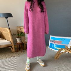 Brand Name: Yeknu Season: WinterMaterial: WoolMaterial: AcrylicSilhouette: StraightModel Number: YXA1911230976Neckline: O-NeckSleeve Length(cm): FullSleeve Style: RegularGender: WOMENDecoration: NONEStyle: Office LadyWaistline: Natural FactorsPattern Type: SolidDresses Length: Mid-Calfrobe pull: Sweater dresswomen clothing: Sweater dresswomen dress: dress warm winterfemme robe: Dresswarm: Knitted dress Size Length Bust Waist Shoulder Sleeve Unit cm inch cm inch cm inch cm inch cm inch FREE 118 4 Long Winter Sweater Dress, Long Solid Color Sweater Dress For Winter, Oversized Solid Color Dresses For Winter, Long Solid Color Winter Dress, Casual Soft Knit Dress, Solid Crew Neck Winter Dresses, Casual Solid Color Sweater Dress For Winter, Long Solid Color Sweater Dress For Spring, Spring Long Solid Color Sweater Dress