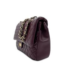 Badgley Mischka Quilted Messenger Bag  This adorable Bag is perfect for any handbag collection.  The elegant design and unique materials are quite the combination.       Shoulder strap, multiple pockets inside, turn lock closure, gold hardware     Vegan Leather     Measures: 12.5"W x 8"H x 3.5"D     Color: plum Classic Crossbody Shoulder Bag, Formal Double Flap Bag With Gold-tone Hardware, Everyday Clutch Bag With Cc Turnlock Closure, Clutch Bags With Cc Turnlock Closure For Everyday, Cc Turnlock Clutch Bag, Formal Double Flap Shoulder Bag With Cc Turnlock Closure, Chic Double Flap Bag For Everyday Use, Chic Shoulder Bag With Cc Turnlock And Double Flap, Elegant Double Flap Bag For Everyday Use