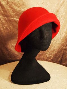 Hello, This cloche is one of our most versatile hats and can be styled in six different ways. Made of 100% wool felt, this hat fits all sizes and lifestyles. It can be worn in any weather and easily packable for travel. This is one size. The unstructured shape doesn't mess up your hair. It's one of our most popular hats for a reason!  This is available in several colors, please see our other listings if you'd like to check out all of the available options. It can be found in:  -Red -Black -Plum Popular Hats, Cloche Hats, Kingston Ny, Hat Fits, Black Plum, Love Hat, Stylish Hats, Cloche Hat, Felt Hat