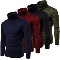 JUST ADDED: BRAND NEW MEN'S TURTLENECK WARM PULLOVER Looking for a gift or item in the Men's Clothing & Accessories category? How about our newest addition, Men's Turtleneck Warm Pullover? We've got premium selection and price that can't be beat. Find your choice today and ADD TO CART. All orders ship worldwide and are backed by our easy return policy. Learn more about our Men's Turtleneck Warm Pullover below. MORE DETAILS ABOUT MEN'S TURTLENECK WARM PULLOVER Gender: Men Thickness: Fleece Collar Turtle Neck Sweaters, Turtleneck Fashion, Mens Winter Sweaters, Rok Outfit, Mens Turtleneck, Pullover Mode, Mens Thermals, Fitted Turtleneck, Streetwear Mens