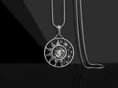 These 925K Sterling Silver Sun and Moon Sky Necklace has special handmade engraving details which photos are taken with original products. It's very elegant and classy for everyday use and gives stylish look to your outfits. Also, can be preferred as a gift for friends and family for an eternal memorial. Dream collection has many meanings behind its background; we prepare this gift selection for your loved ones to wear as a memorial. You can find your family crest and remembrance for every occas Sterling Silver Sun And Moon Pendant Charm Necklace, Sterling Silver Pendant Necklace With Sun And Moon Design, White Gold Sterling Silver Sun And Moon Jewelry, Silver Medallion Necklace With Moon Phase, Celestial Sun And Moon Sterling Silver Necklace, Sterling Silver Moon Phase Necklace In White Gold, Sterling Silver White Gold Necklace With Moon Phase, White Gold Sterling Silver Moon Phase Necklace, White Gold Sterling Silver Necklace With Moon Phase