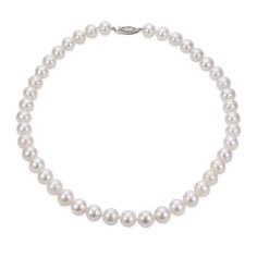 Imperial Pearls 16" 14K 7-7.5mm Cultured Freshwater Pearl Necklace Get back to basics, beautiful basics. Timelessly classic, this all-occasion strand is a must-have for every collection.  Design Information       Cultured freshwater pearls     Individually knotted to strand Classic Everyday Single Strand Pearl Necklace, Classic Single Strand Pearl Necklace For Everyday, Classic Jewelry With Sterling Silver Clasp, Classic Single Strand Necklace For Anniversary, Classic Single Strand Jewelry For Everyday, Classic Round Pearl Necklace For Everyday, Classic Everyday Round Pearl Necklace, Classic Everyday Necklaces With Round Beads, White Round Cut Classic Necklace