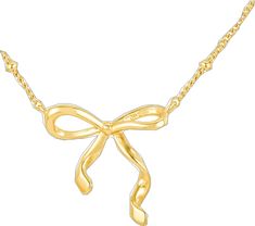 Elegant Gold Necklace With Decorative Bow, Elegant Gold Necklace With Bow, Elegant Gold Necklace With Bow Detail, Elegant Gold Necklace With Ribbon, Gold Necklace With Ribbon For Gift, Gold Necklace With Ribbon Perfect For Gifts, Formal Gold Necklaces With Ribbon, Elegant Yellow Gold Jewelry With Ribbon, Formal Gold Necklace With Ribbon