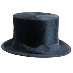 "Late Victorian \"Selecta\" top hat made in England. It is traditionally made with an internal leather head band lining. The inner dimensions are 6\" x 7.5\"." Mens Top, Top Hats, Head Band, Hat Making, Top Hat, Caps Hats, Accessories Hats, San Francisco, Etsy Accessories