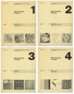 four different types of drawings are shown in the same box, each with their own number