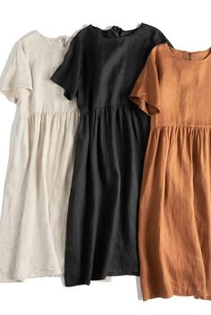 Loose Pure Color Linen Maxi Dresses Women Summer Casual Outfits Cotton Linen Dresses, Linen Maxi Dress, Clothes Line, Casual Summer Outfits, Linen Clothes, Sewing Clothes, Modest Outfits, Womens Maxi Dresses, Summer Dresses For Women