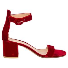 100% authentic Gianvito Rossi Versilia 60 sandals in red velvet with a single band across the toe and an ankle strap. Brand new. Measurements Imprinted Size 38 Shoe Size 38 Inside Sole 25cm (9.8in) Width 7.5cm (2.9in) Heel 6cm (2.3in) All our listings include only the listed item unless otherwise specified in the description above. Red Velvet Shoes, Red Velvet Heels, Velvet Sandals, Heels Red, Velvet Shoes, Velvet Heels, Valentino Rockstud, Roger Vivier, Gianvito Rossi