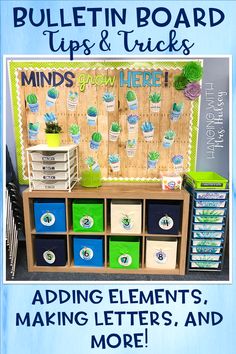 bulletin board tips and tricks for adding elements, making letters, and more to your classroom